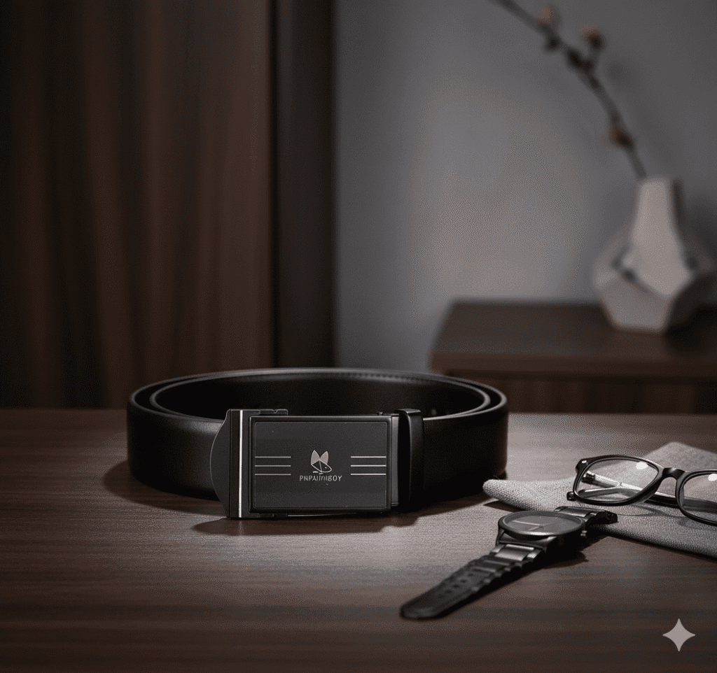 Gemini_Generated_Image_jqe006jqe006jqe0 حزام جلد كلاسيكي بمشبك مربع للرجال من سوبك