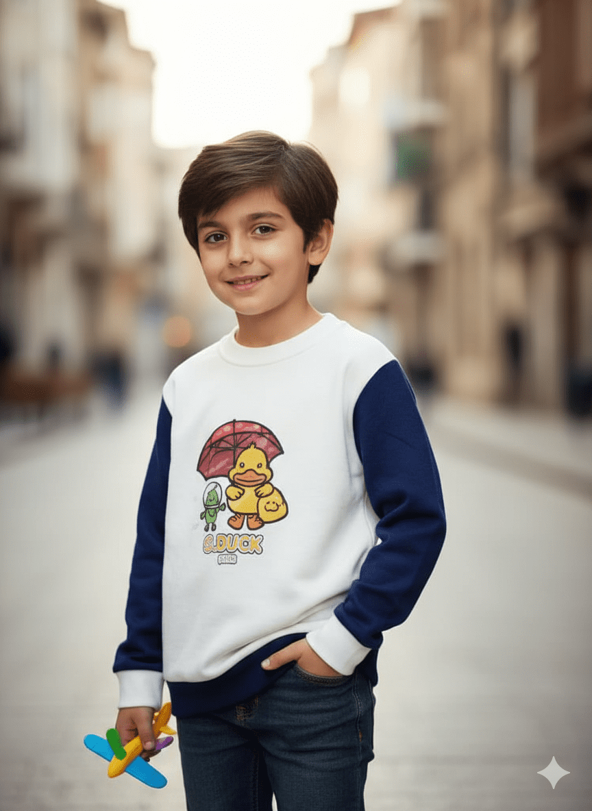 Gemini_Generated_Image_k7jco1k7jco1k7jc تيشيرت "الكتكوت الذكي" - مزيج من الدفء والأناقة لطفلك! 🐥☂️