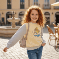 Gemini_Generated_Image_lw78p0lw78p0lw78 سويت شيرت للبنات مزيج من الدفء والأناقة لطفلتك! 🐥☂️