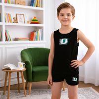 طقم داخلي مريح ومثالي للأولاد، يجمع بين الأناقة والبساطة 95% قطن 5% ليكرا