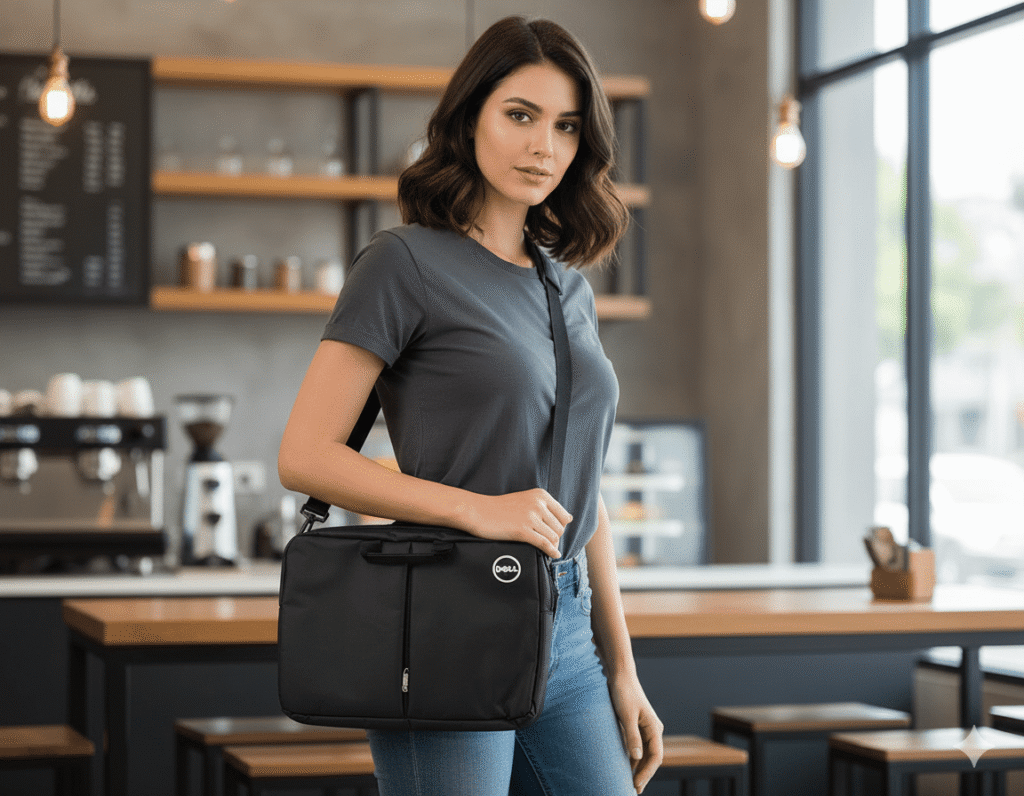 حقيبة كاجوال للبالغين من الجنسين لاب توب لاجهزة مقاس 15.6 بوصة ، حافظة صدفية طاردة للماء