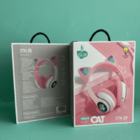 Gemini_Generated_Image_vyy8bsvyy8bsvyy8 سماعات راس بلوتوث لاسلكية للاطفال ، سماعات راس قابلة للطي للبنات فوق الاذن، اذني قطة لطيفة، قابلة للطي، صوت لاسلكي للاطفال، سماعات بلوتوث 5.0 للتابلت/الجوال/الكمبيوتر