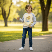Gemini_Generated_Image_xsavgnxsavgnxsav سويت شيرت للاولاد مزيج من الدفء والأناقة لطفلك! 🐥☂️