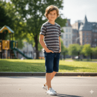 Gemini_Generated_Image_z5p2ez5p2ez5p2ez تيشيرت عصري بخطوط أنيقة، يجمع بين الأناقة والراحة ياقة دائرية كم قصير