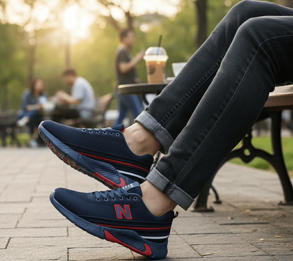 حذاء رياضي كاجوال  -خفيف الوزن- خامات طبيعيه