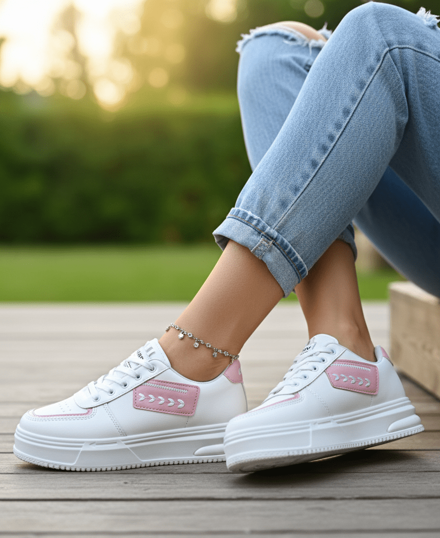 Gemini_Generated_Image_v2l3ujv2l3ujv2l3 (1) حذاء رياضي كاجوال للنساء -خفيف الوزن- خامات طبيعيه