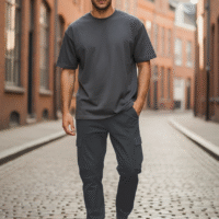 Gemini_Generated_Image_l3e0sfl3e0sfl3e0-1.png بنطلون كارجو باجي مع رباط و جيوب كبيرة، فضفاض، خصر برباط، جيوب متعددة، لون موحد، راحة في جميع الفصول للمشي لمسافات طويلة والأنشطة في عطلة نهاية الأسبوع، نسيج متين، بنطلون مستقيم متعدد الجيوب للعطلات، الحياة اليومية العادية، الجري، مناسب لجميع الفصول