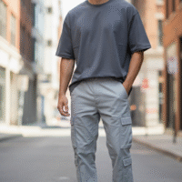 Gemini_Generated_Image_nc2d3vnc2d3vnc2d-2.png بنطلون كارجو باجي مع رباط و جيوب كبيرة، فضفاض، خصر برباط، جيوب متعددة، لون موحد، راحة في جميع الفصول للمشي لمسافات طويلة والأنشطة في عطلة نهاية الأسبوع، نسيج متين، بنطلون مستقيم متعدد الجيوب للعطلات، الحياة اليومية العادية، الجري، مناسب لجميع الفصول