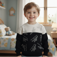 Gemini_Generated_Image_zfxozuzfxozuzfxo بلوفر اولادي راقي وجذاب و انيق عمر 6 سنوات تصميم عصري بخامات ممتازة