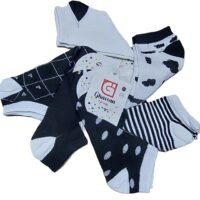 طقم شرابات قصيرة للكعب بتبطين للكعب والأصابع للبنات ،3 قطع