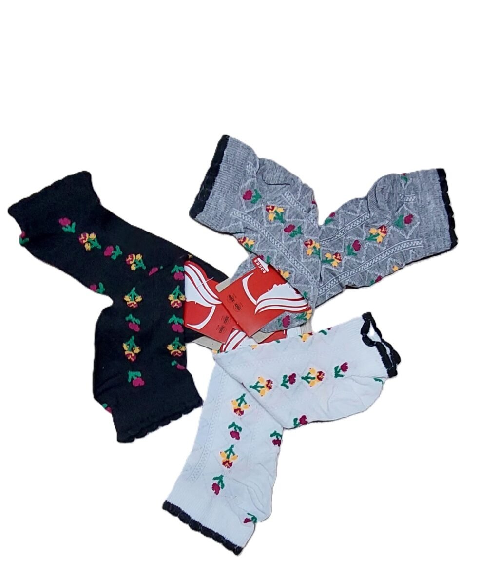 شرابات ليكرا كاجوال بطول الكاحل  ، عبوة من 3 قطع