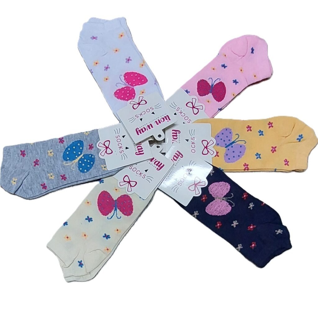 طقم شرابات قصيرة للكعب بتبطين للكعب والأصابع  ،3 قطع