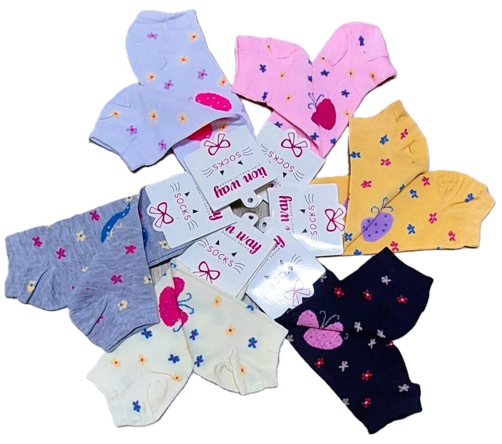 طقم شرابات قصيرة للكعب بتبطين للكعب والأصابع  ،3 قطع