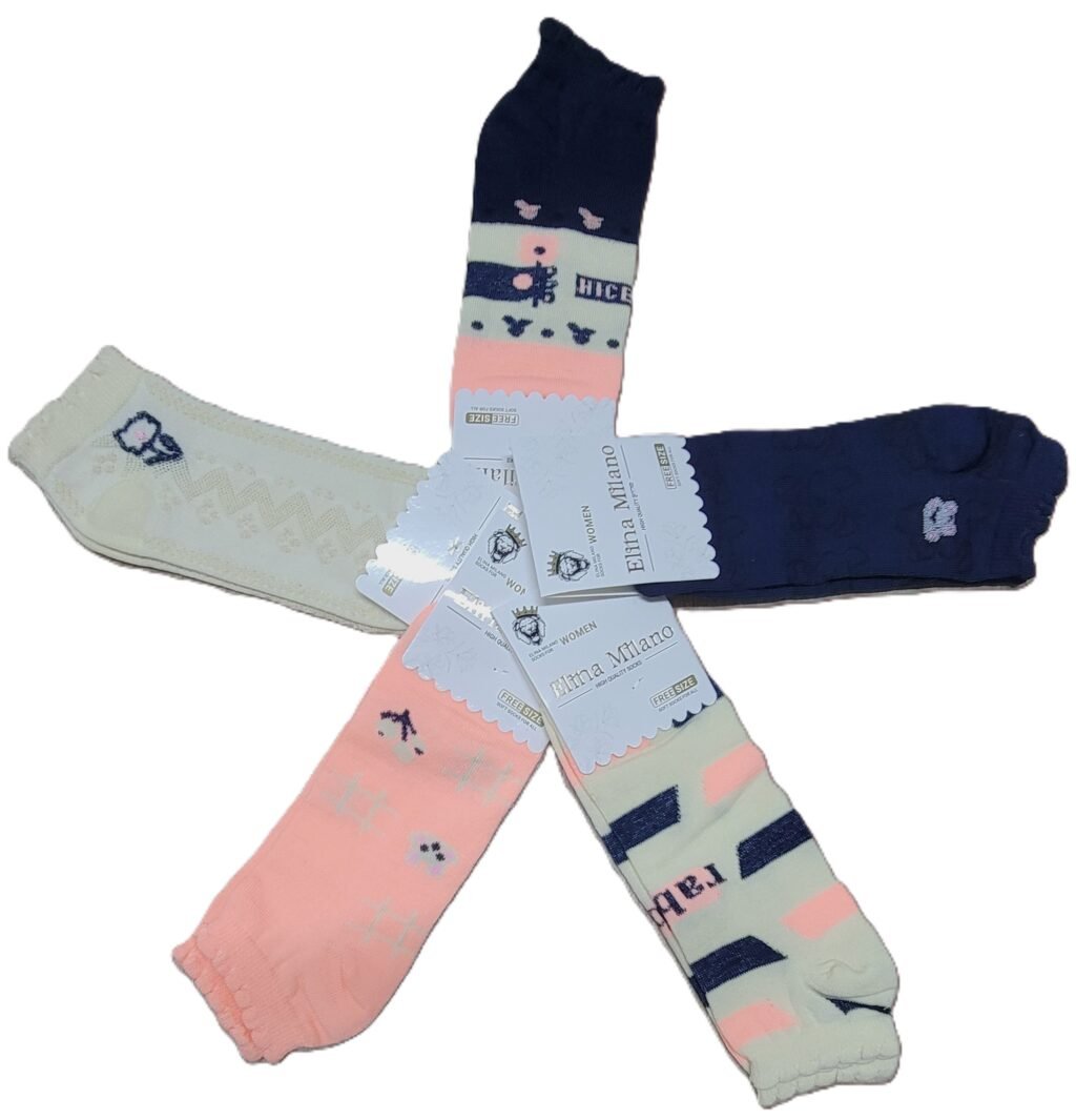 طقم شرابات قصيرة للكعب بتبطين للكعب والأصابع ،3 قطع