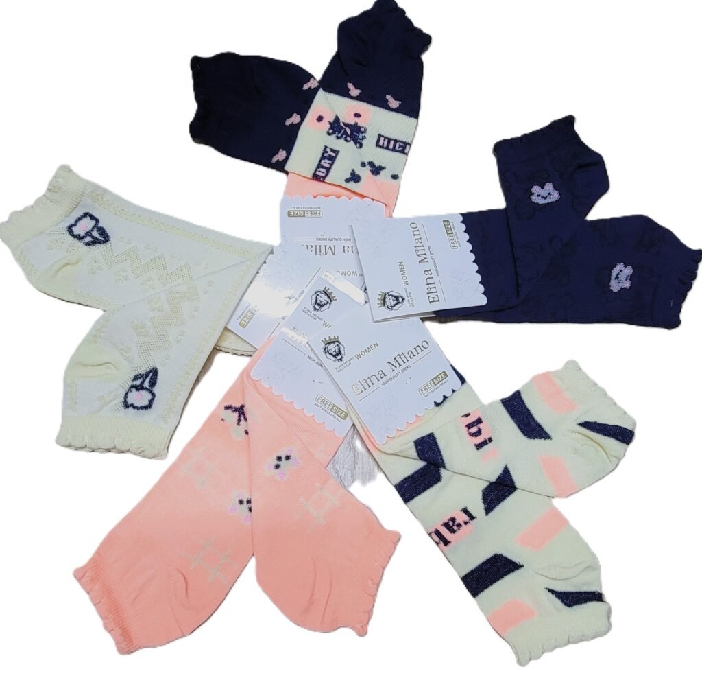 طقم شرابات قصيرة للكعب بتبطين للكعب والأصابع ،3 قطع