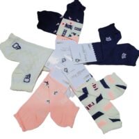 طقم شرابات قصيرة للكعب بتبطين للكعب والأصابع ،3 قطع