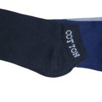 شرابات رجالي قصيرة (أنكل) بألوان متعددة، شراب رياضي بمزيج قطني مريح، 3 أزواج