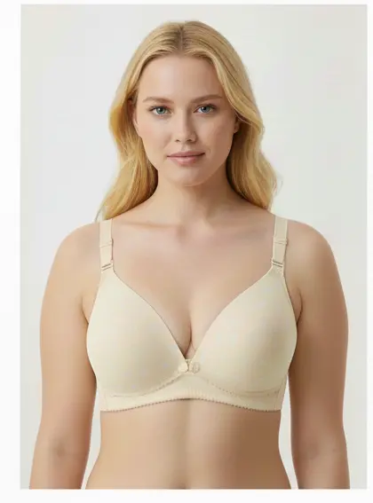 حمالة صدر للرضاعة والولادة مع كباسين أمامية، ناعمة ومريحة