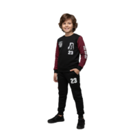 Gemini_Generated_Image_415zjf415zjf415z طقم بيجامة للاولاد مكون من قطعتين مكون من سويت شيرت بغطاء للرأس واكمام طويلة وبنطلون مطبوع