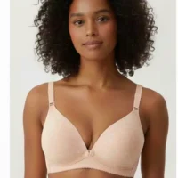 حمالة صدر للرضاعة والولادة مع كباسين أمامية، ناعمة ومريحة