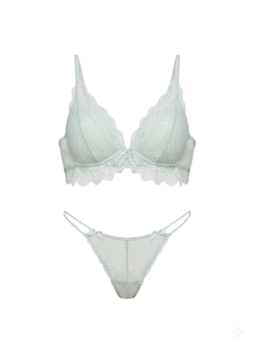 طقم لانجيري نسائي برا واندر لون فسدقي