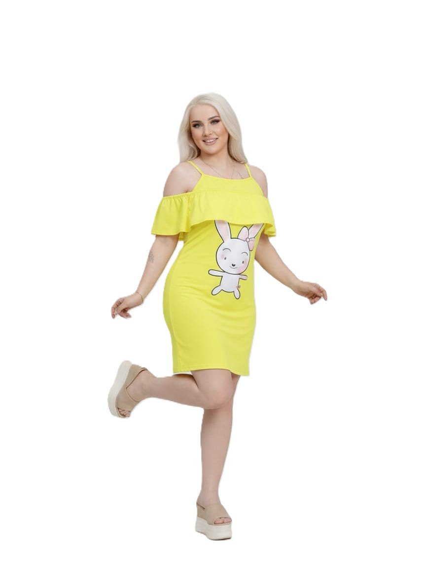 WhatsApp Image 2026-01-19 at 8.55.02 PM (1) فستان قصير نسائي قطني حمالة كتف ساقط ، مقاس موحد حتى 85 كيلو