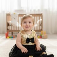 WhatsApp Image 2026-01-27 at 9.16.40 PM فستان بناتي فاخر للحفلات والمناسبات - تصميم أنيق مع تطريز لامع على الجزء العلوي