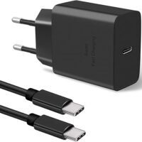 51fNFuP+zjL._AC_SX522_ شاحن سريع USB-C بقوة 45 وات مع كابل بطول 1 متر متوافق مع موبايلات سامسونج