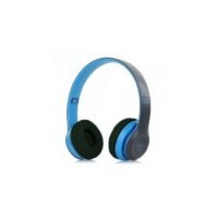 6 سماعات بلوتوث لاسلكية P47 - رمادي/أزرق