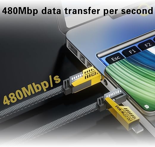 710T0h55yBL._AC_SX522_ كابل شحن سريع 4x1 مناسب لجميع الاجهزة مع تصميم منع التشابك