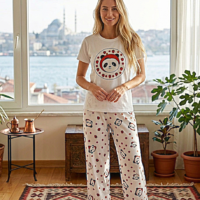  بيجاما الباندا الحريمي، تحفة فنية تجمع بين الأناقة و الاسترخاء والبهجة