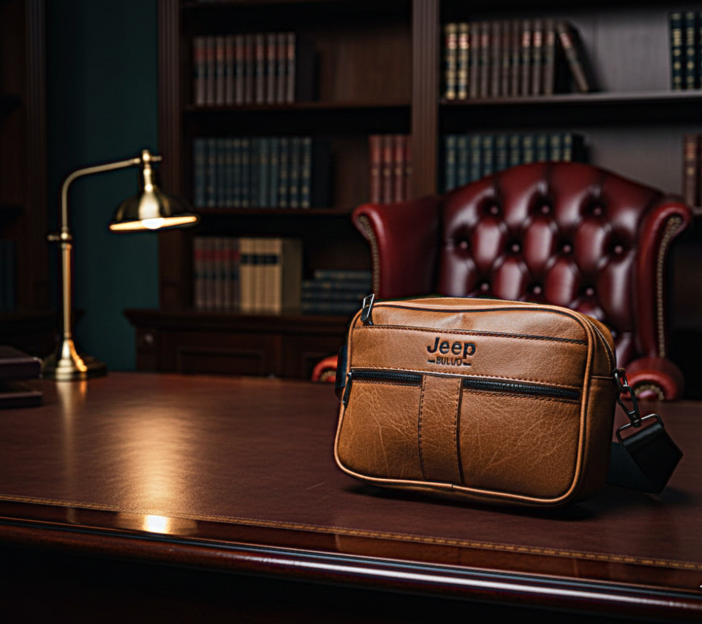 شنطة يد أنيقة ومتينة لحمل الأغراض الشخصية مع جيوب متعددة للاستخدام اليومي للرجال