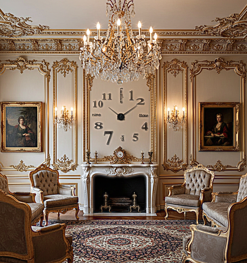 Gemini_Generated_Image_6r2o1r6r2o1r6r2o ساعة حائط ثلاثي الأبعاد من الأكريليك بتصميم عصري يمكنك تركيبه بنفسك لديكور المنزل والمكتب أسود تناظري