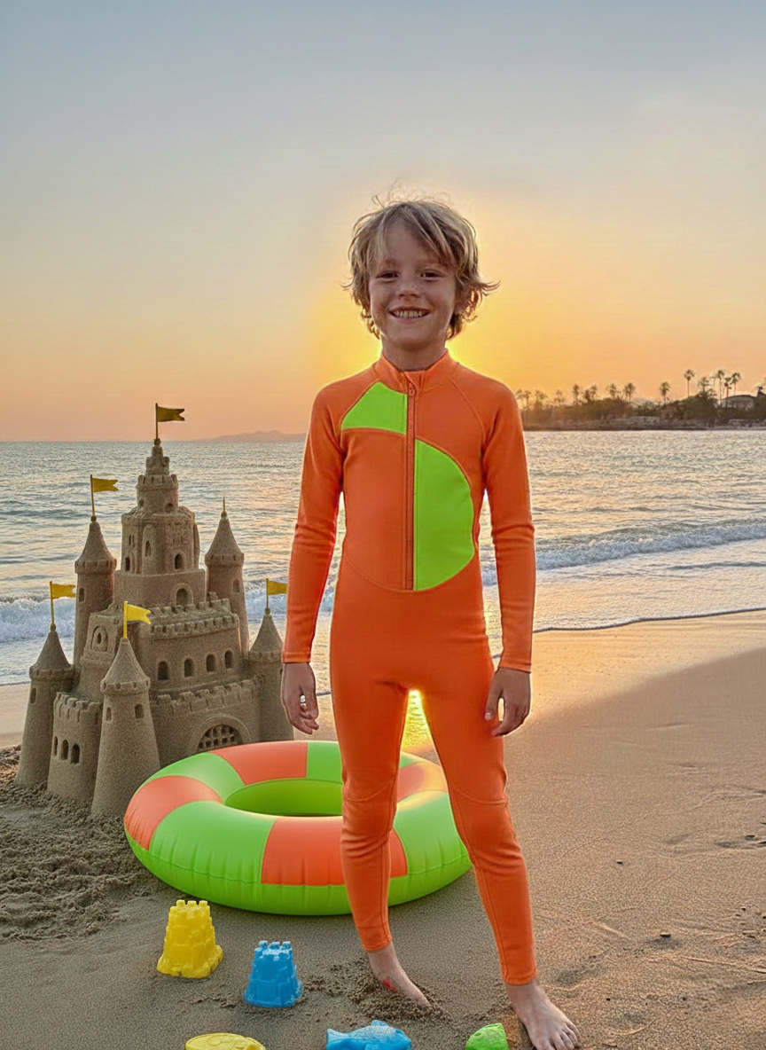 مايوه سباحة قطعة واحدة للأولاد احمي ابنك من ضرر اشعة الشمس وامنحه الحرية و الاناقة