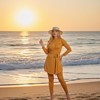 Gemini_Generated_Image_hezpm2hezpm2hezp مايوه بوركيني المكون من 3 قطع ( توب طويل، بنطلون مريح، وغطاء رأس أنيق)سباحة بثقة وأناقة