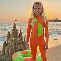 مايوه سباحة قطعة واحدة للبنات احمي ابنتك من ضرر اشعة الشمس وامنحه الحرية و الاناقة