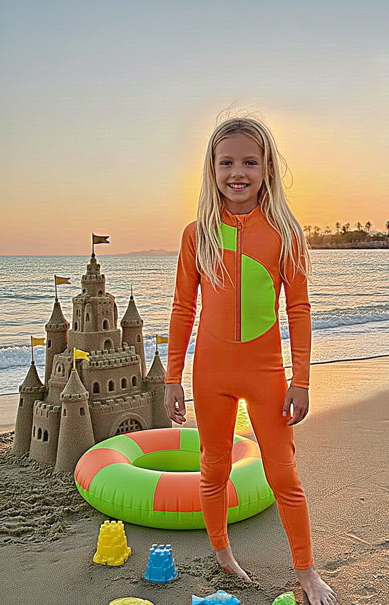 مايوه سباحة قطعة واحدة للبنات احمي ابنتك من ضرر اشعة الشمس وامنحه الحرية و الاناقة