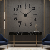 Gemini_Generated_Image_n0nyntn0nyntn0ny (1) ساعة حائط ثلاثي الأبعاد من الأكريليك بتصميم عصري يمكنك تركيبه بنفسك لديكور المنزل والمكتب أسود تناظري