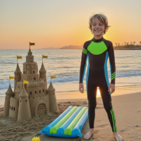 مايوه سباحة قطعة واحدة للأولاد احمي ابنك من ضرر اشعة الشمس وامنحه الحرية و الاناقة