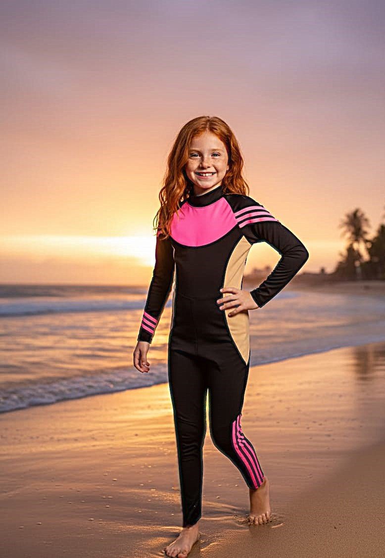 مايوه سباحة قطعة واحدة للبنات احمي ابنتك من ضرر اشعة الشمس وامنحه الحرية و الاناقة