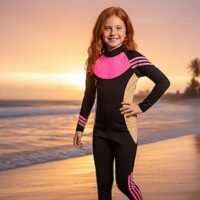 مايوه سباحة قطعة واحدة للبنات احمي ابنتك من ضرر اشعة الشمس وامنحه الحرية و الاناقة