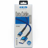 كابل شحن و نقل بيانات لايتينغ محمي و مدعم بطبقة قماشية و مخرج مدعم لمنع التلف