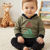 طقم بيجامة أطفال عصري، هودي وبنطلون ، تصميم مريح