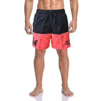 شورت سباحة سادة للرجال البالغين لونين، بطانة شبك