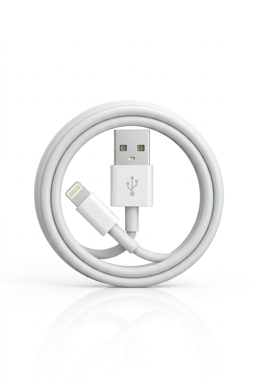 كابل شحن لايتينغ قصير متوافق مع الاجهزة الذكية للايفون