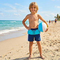9 شورت سباحة للاولاد مضاد للماء 2 جيب شبك من الداخل