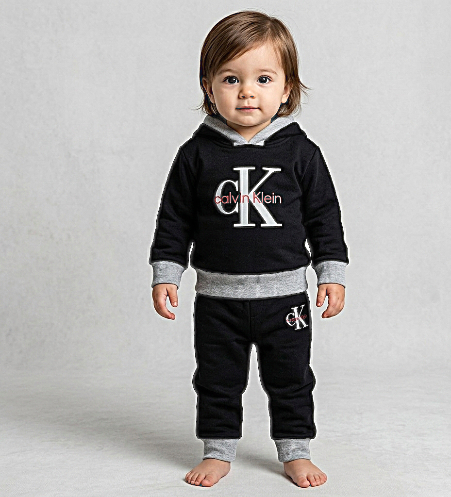 طقم بيجامة أطفال عصري، هودي وبنطلون ، تصميم مريح