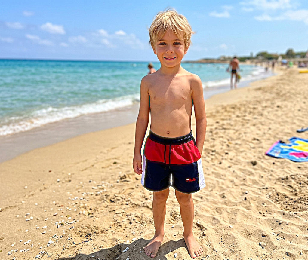 88 شورت سباحة للاولاد مضاد للماء 2 جيب شبك من الداخل