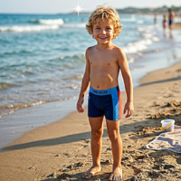 ئ شورت سباحة للاولاد و الاطفال قماش مرن ومريح