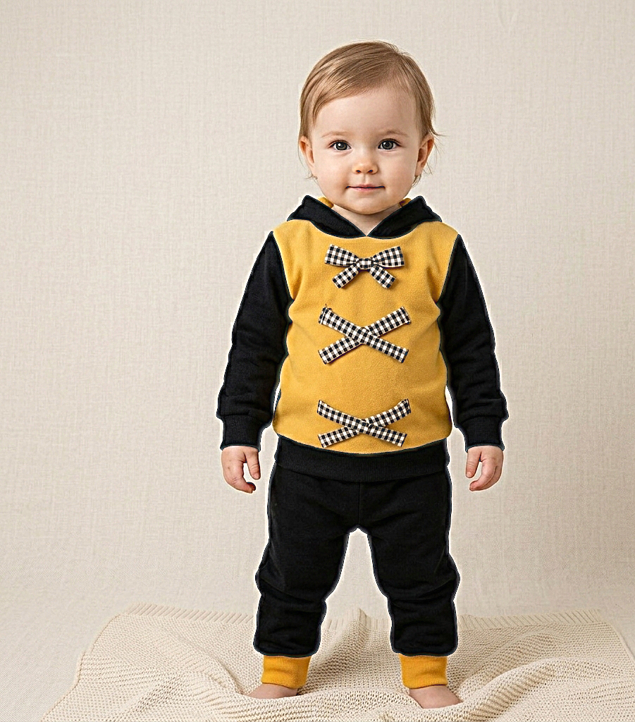 2 طقم بيجامة أطفال عصري، هودي وبنطلون ، تصميم مريح